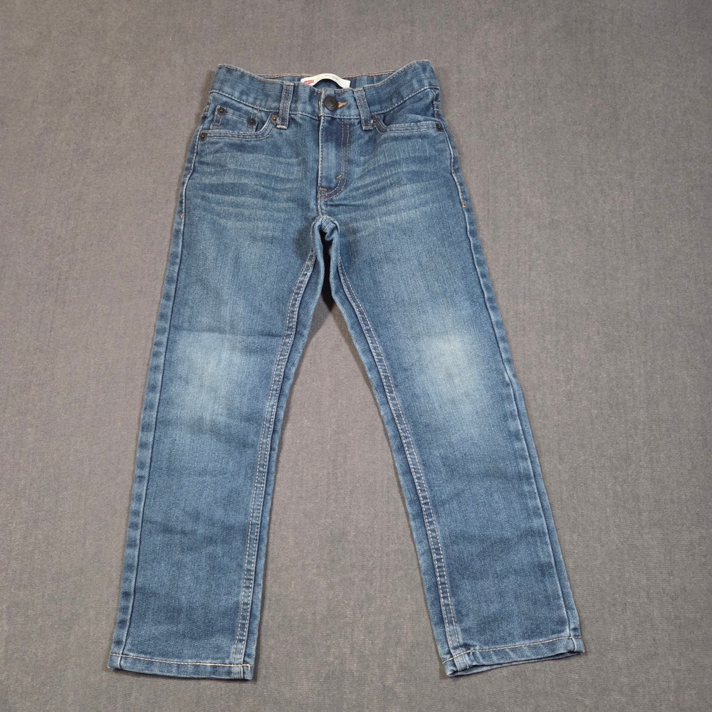Levi's 511 Slim Jeans Boys Size 6 Regular Blue Denim Adjustable Waist